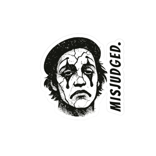 "MISJUDGED" Sticker